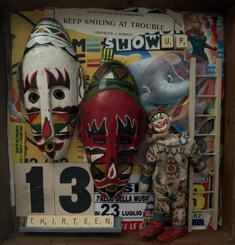 Commedia del arte collage and mashup