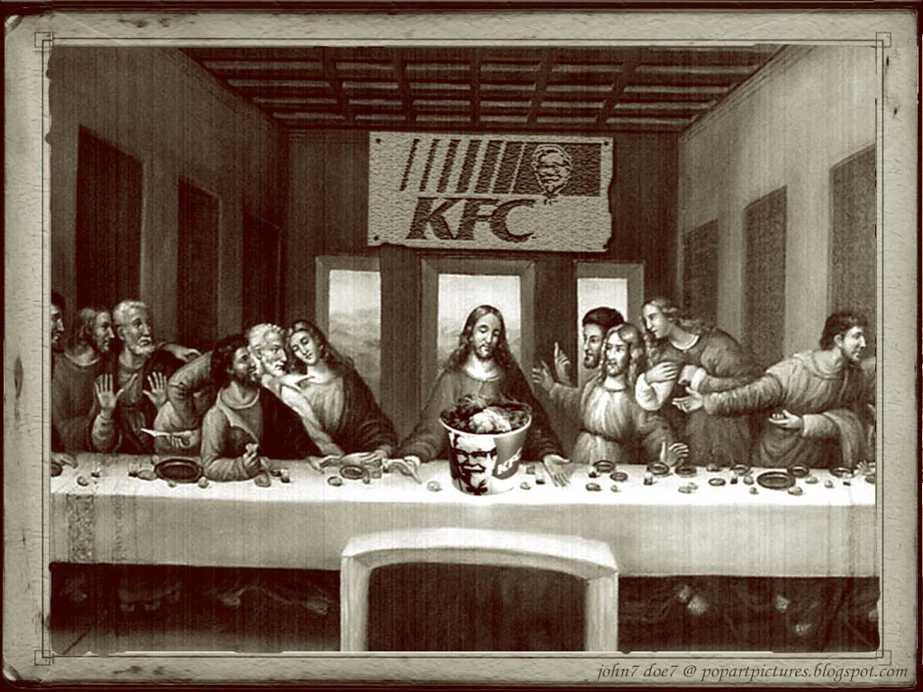 Inspiration - seeing The Last Supper with a KFC bucket