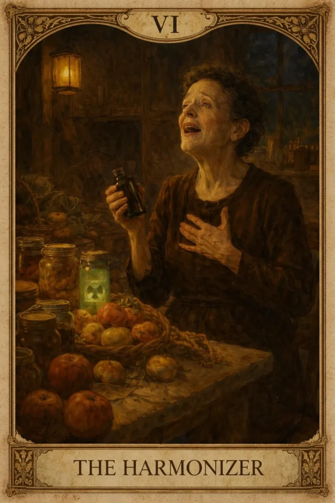 TAROT CARD VI - V2 - THE HARMONIZER - THE FARMERS WIFE - EDITH PIAF - THE DOCTOR AND THE FARMERS WIFES TALE