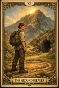 TAROT CARD XI - THE GROUNDBREAKER - RUBEN - STEVE JOBS - BABYS TALE - THE LOVERS TALE - THE PRIEST AND THE MOTHERS TALE - THE DOCTOR AND THE FARMERS WIFE TALE - THE VILLAGE IDIOTS TALE - HOMERS TALE - THE VILLAGE IDIOTS TALE